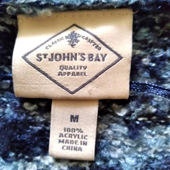 St. John's Bay Long Sleeve Open Front cardigan, size Medium - Picture 6 of 8